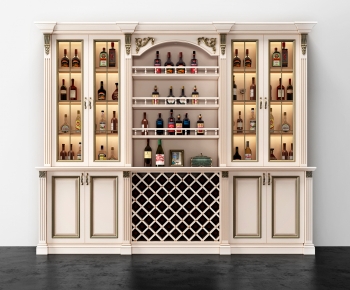 European Style Wine Cabinet-ID:414820917