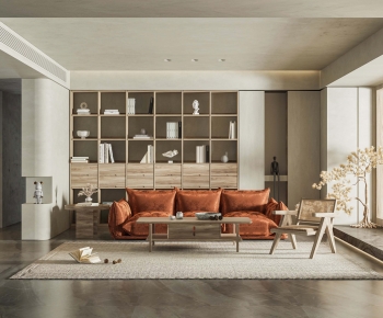Wabi-sabi Style A Living Room-ID:312397001