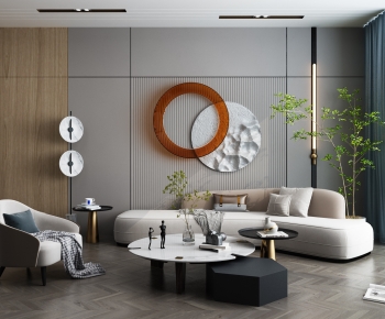 Modern A Living Room-ID:664493084