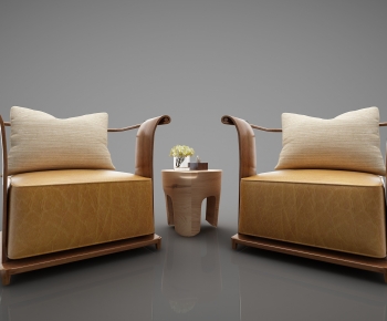 New Chinese Style Single Sofa-ID:394941092