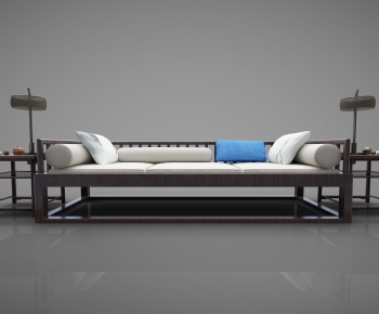 New Chinese Style A Sofa For Two-ID:564935926