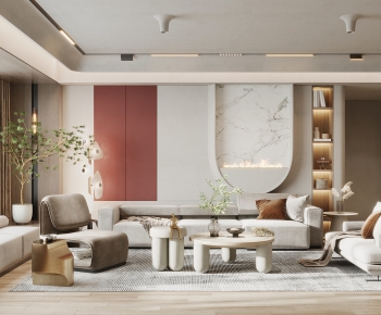 Wabi-sabi Style A Living Room-ID:981184969