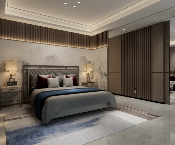 New Chinese Style Bedroom-ID:672255995