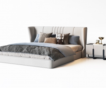 Modern Double Bed-ID:989207039