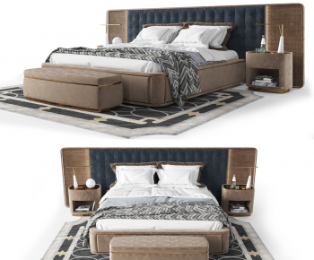 Modern Double Bed-ID:539705044