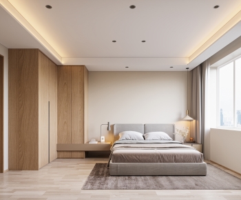Modern Wabi-sabi Style Bedroom-ID:713695054