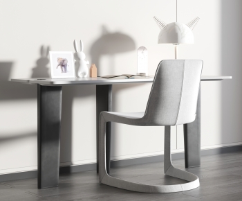 Modern Computer Desk And Chair-ID:359530454