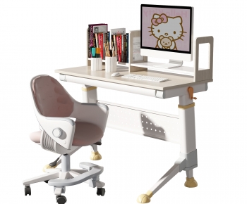 Modern Computer Desk And Chair-ID:431251053