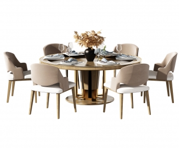 New Chinese Style Dining Table And Chairs-ID:861066101