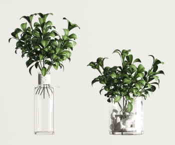 Modern Potted Green Plant-ID:319309005