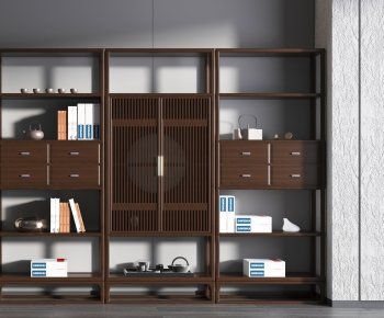 New Chinese Style Bookcase-ID:395589118