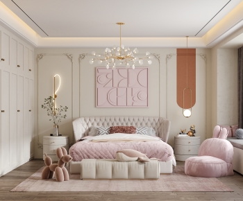 Modern American Style French Style Girl's Room Daughter's Room-ID:797127014