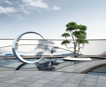 New Chinese Style Courtyard/landscape-ID:329907899