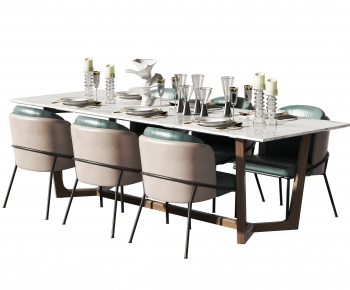 Modern Dining Table And Chairs-ID:877268088