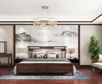 New Chinese Style Bedroom-ID:565749884