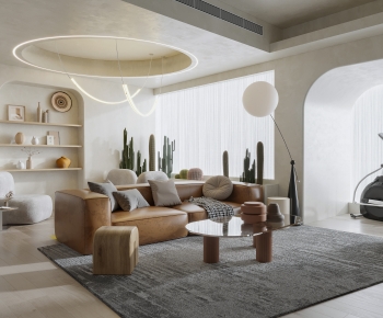Wabi-sabi Style A Living Room-ID:550731908