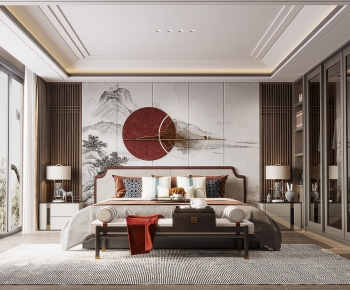 New Chinese Style Bedroom-ID:964533093