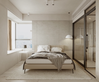 Wabi-sabi Style Bedroom-ID:726084958