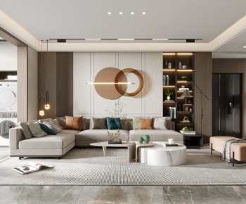 Modern A Living Room-ID:851985938