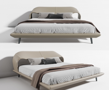 Modern Double Bed-ID:104399925