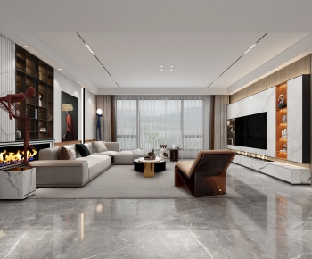 Modern A Living Room-ID:490576988