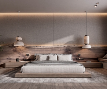 Wabi-sabi Style Bedroom-ID:244488958