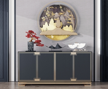 New Chinese Style Side Cabinet/Entrance Cabinet-ID:922688016