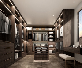 Modern Clothes Storage Area-ID:264091011