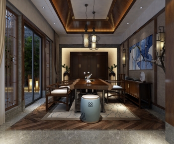 New Chinese Style Dining Room-ID:292824035