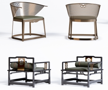 New Chinese Style Lounge Chair-ID:168554072