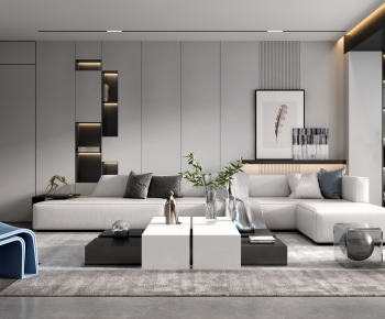 Modern A Living Room-ID:847435009