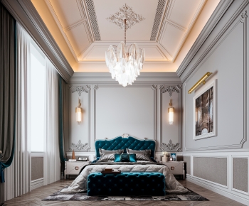 French Style Bedroom-ID:128407005