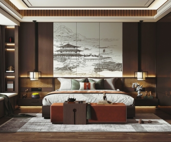 New Chinese Style Bedroom-ID:852199082