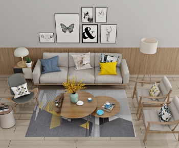 Nordic Style Sofa Combination-ID:984849912