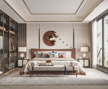 New Chinese Style Bedroom-ID:977297076
