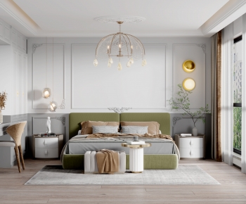Simple European Style Bedroom-ID:257303007