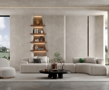 Wabi-sabi Style A Living Room-ID:842206951