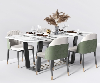 Modern Dining Table And Chairs-ID:894963987