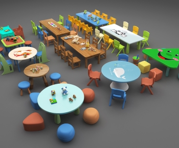 Modern Children's Table/chair-ID:254633902