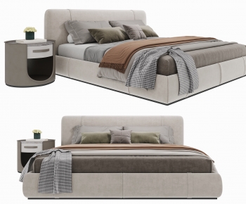 Modern Double Bed-ID:300705912