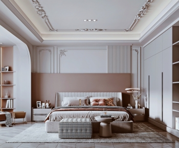 Modern French Style Bedroom-ID:547969386