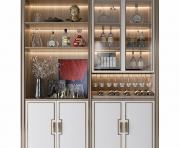 New Chinese Style Wine Cabinet-ID:787015916