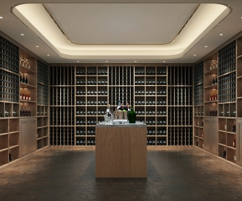 Modern Wine Cellar/Wine Tasting Room-ID:493287098