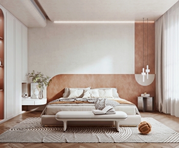 Modern Wabi-sabi Style Bedroom-ID:796498069