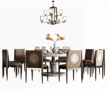 New Chinese Style Dining Table And Chairs-ID:970921044