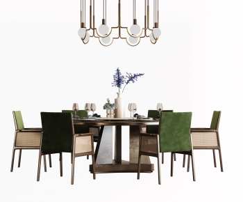 New Chinese Style Dining Table And Chairs-ID:391953957
