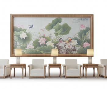 New Chinese Style Single Sofa-ID:868385082