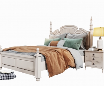 American Style Double Bed-ID:795835973