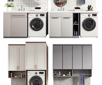 Modern Laundry Cabinet-ID:392620098