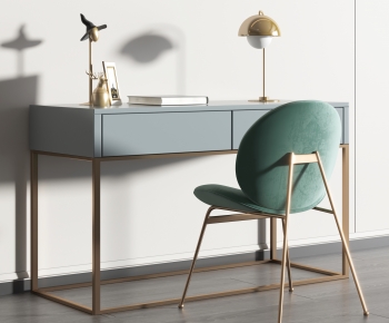 Modern Computer Desk And Chair-ID:874550109